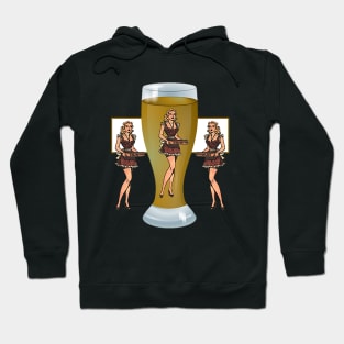 girl in drink Hoodie